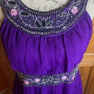 ASOS maternity purple maxi dress